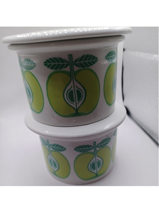 Jars Other - Arabia Finland Apple Jam Jars x 2